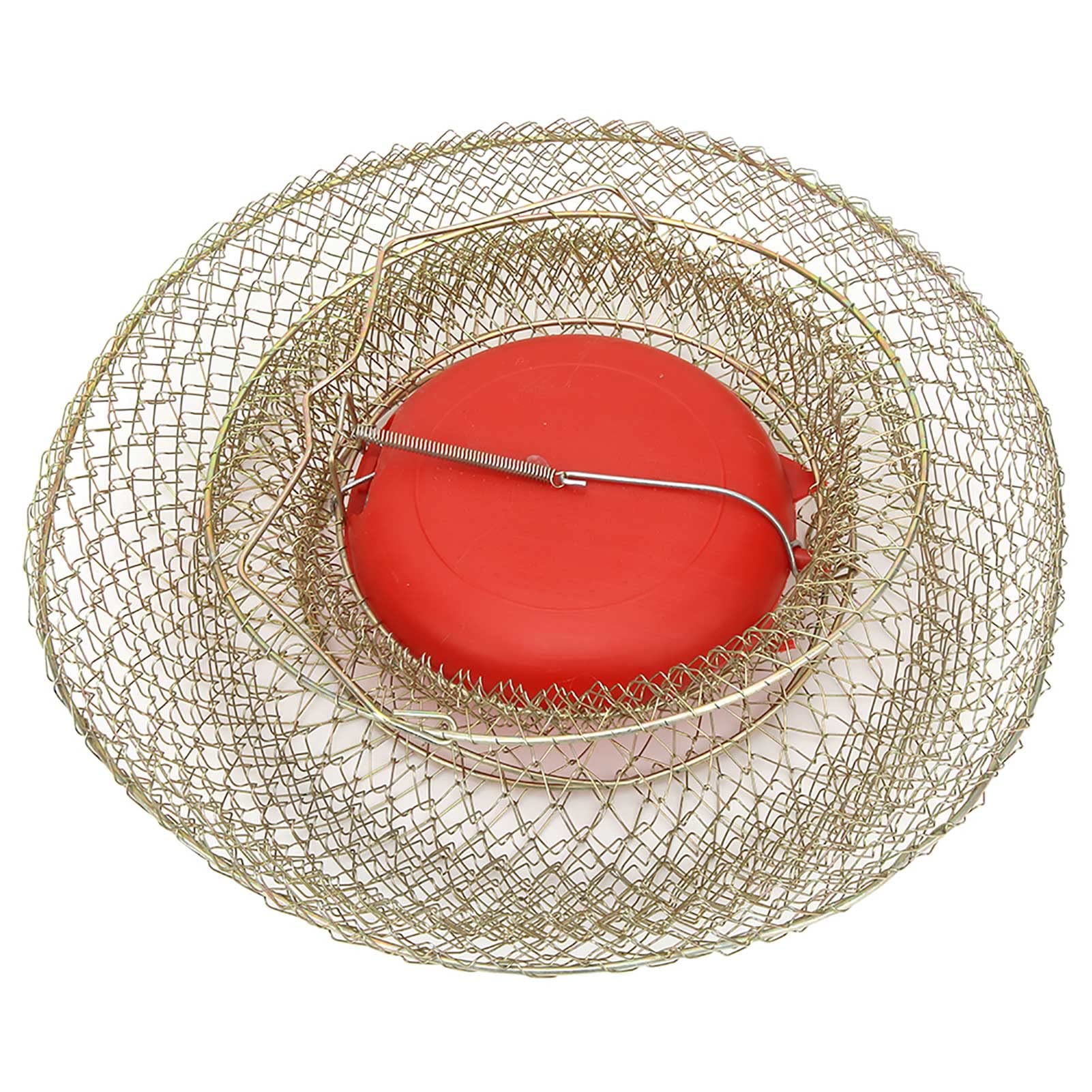 Compact folded view of portable fishing cage