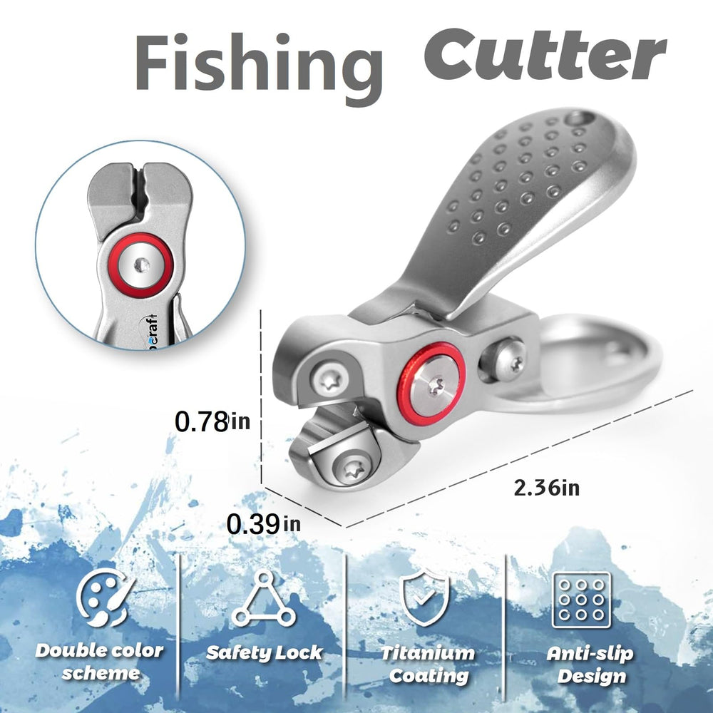 Cuts mono, braid, and fluorocarbon lines