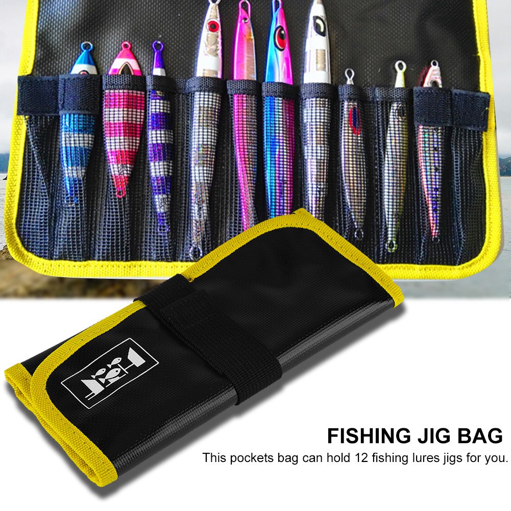 Outdoor fishing setup featuring lure bag