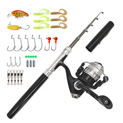 38-inch extended portable fishing rod