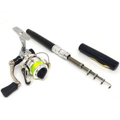 38-inch telescopic pen fishing rod with aluminum handle