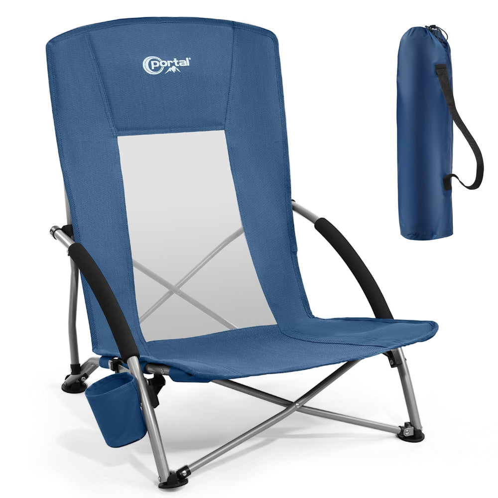Portal beach chair adult-load-400lbs shows sturdy support for outdoor use.