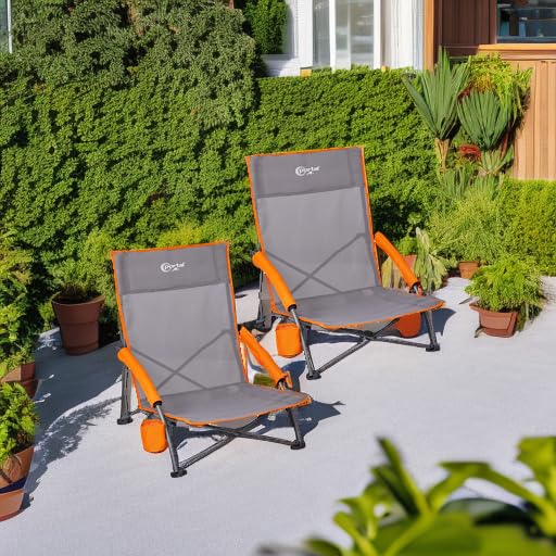 Portal Beach Chairs cool mesh back promotes airflow on hot days