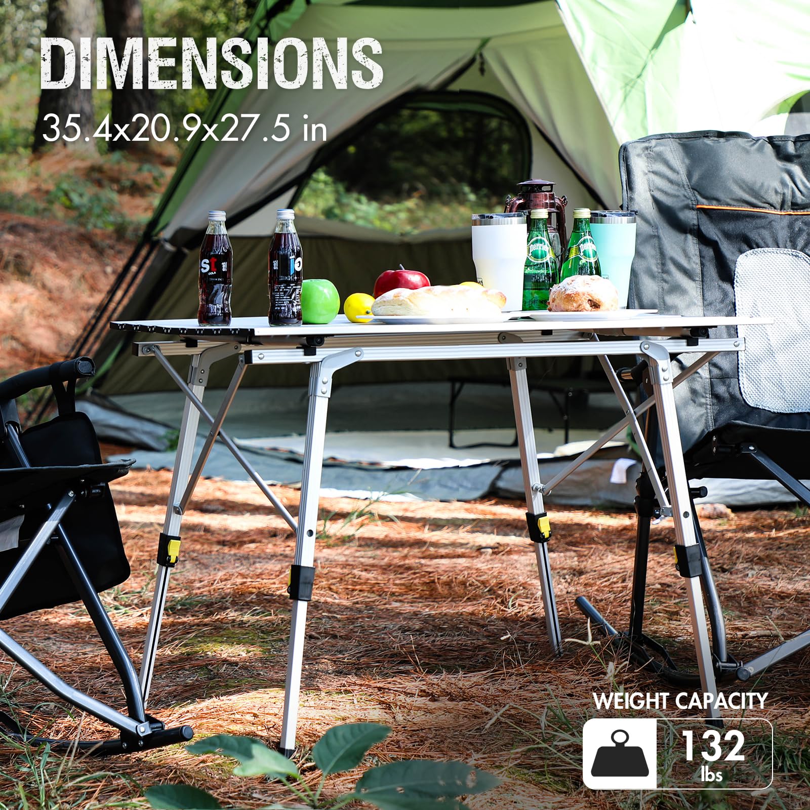 Portal carry bag keeps the table portable and easy to store.