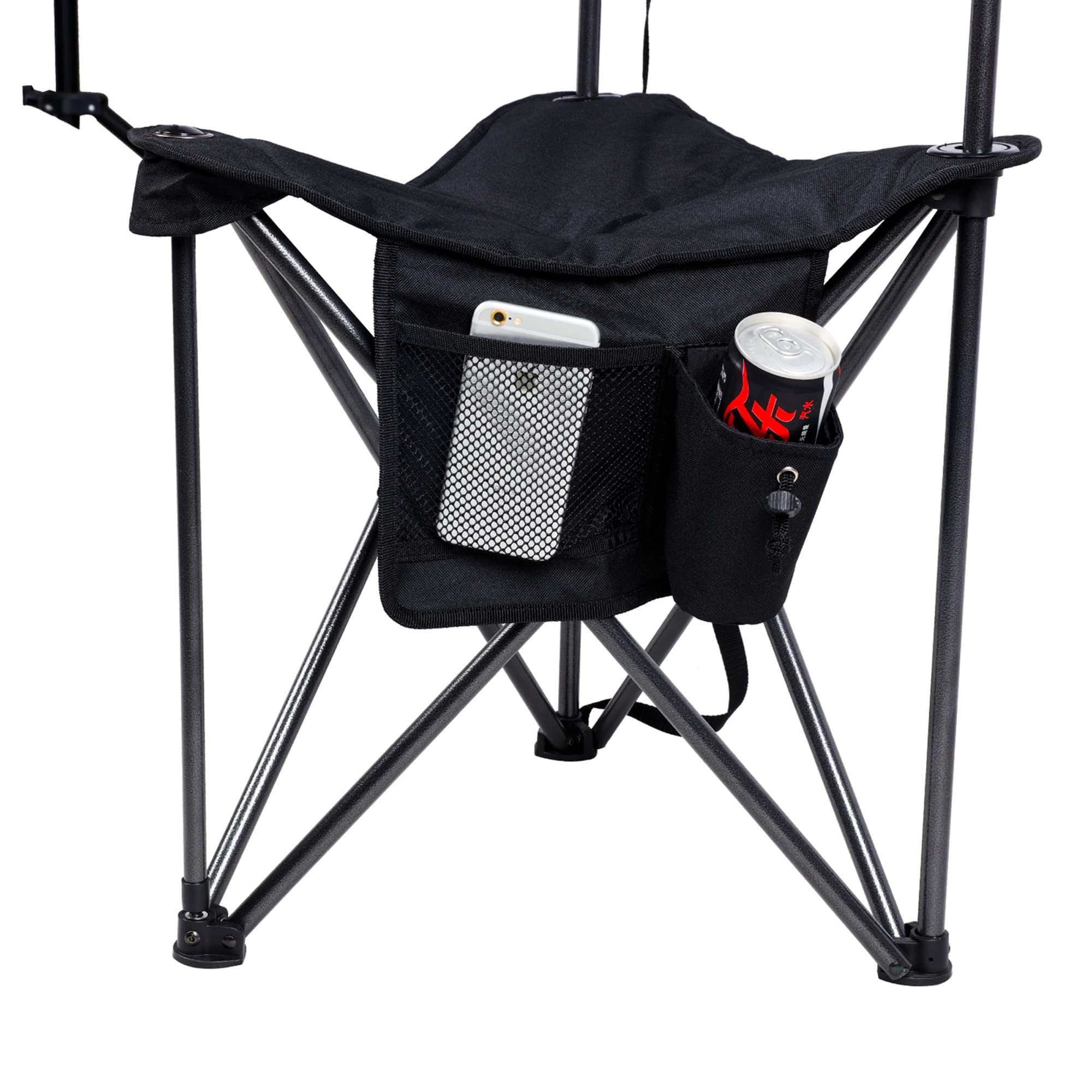 Portal extra-large tripod stool with shoulder strap ready for travel