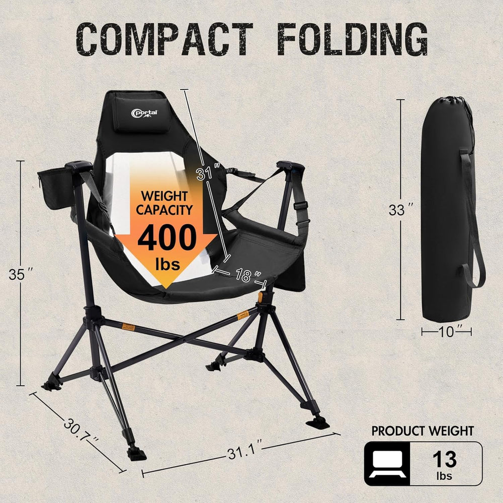 Portal Hammock Camping Chair two-pack adjustable back for personalized comfort