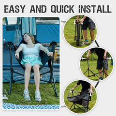 Portal Hammock Camping Chair two-pack heavy-duty frame supports up to 400 lbs