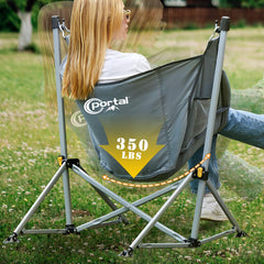 Portal hammock chair folded-compact highlights easy transport and storage on trips.