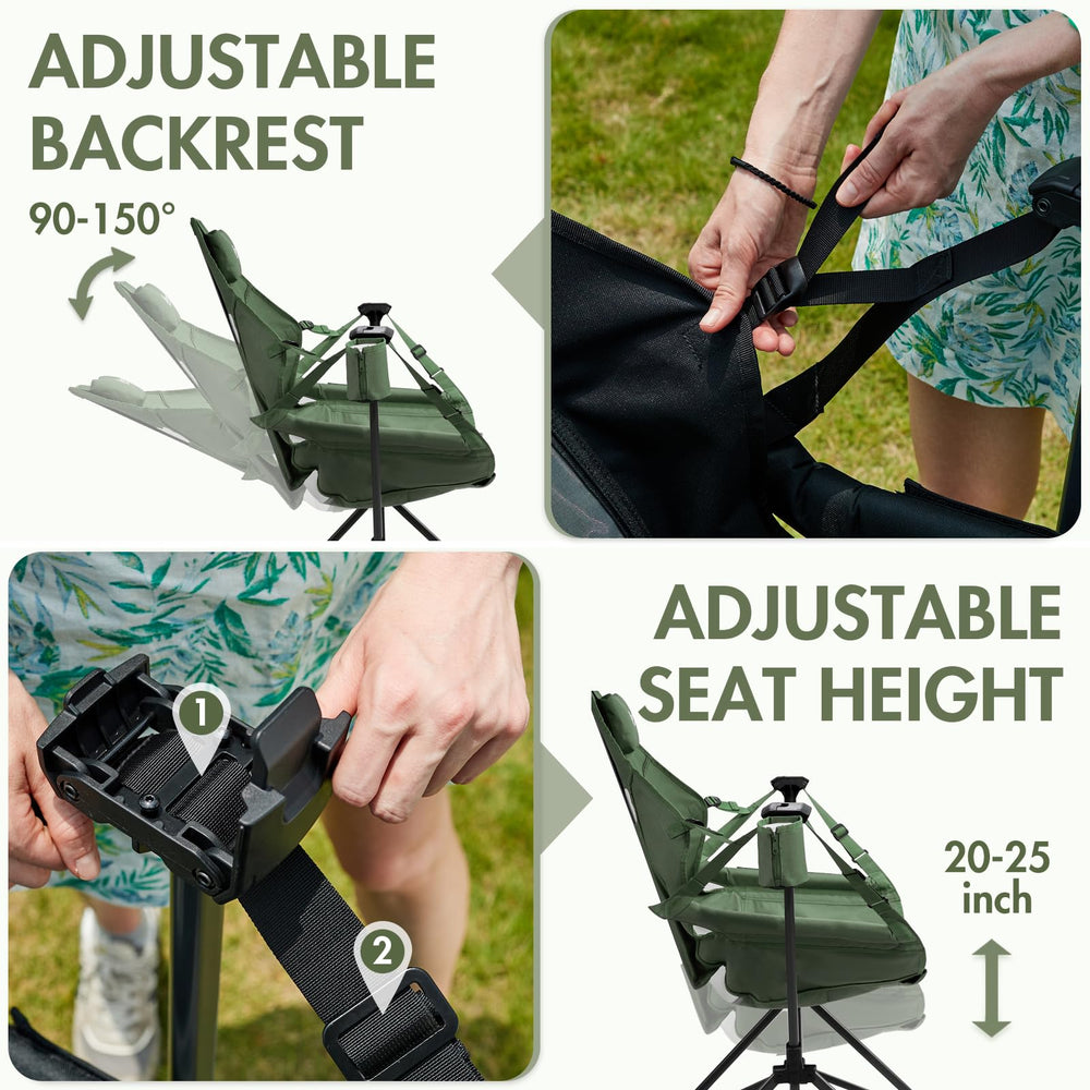 Portal hammock chair robust frame supports up to 400 lbs for sturdy outdoor lounging.