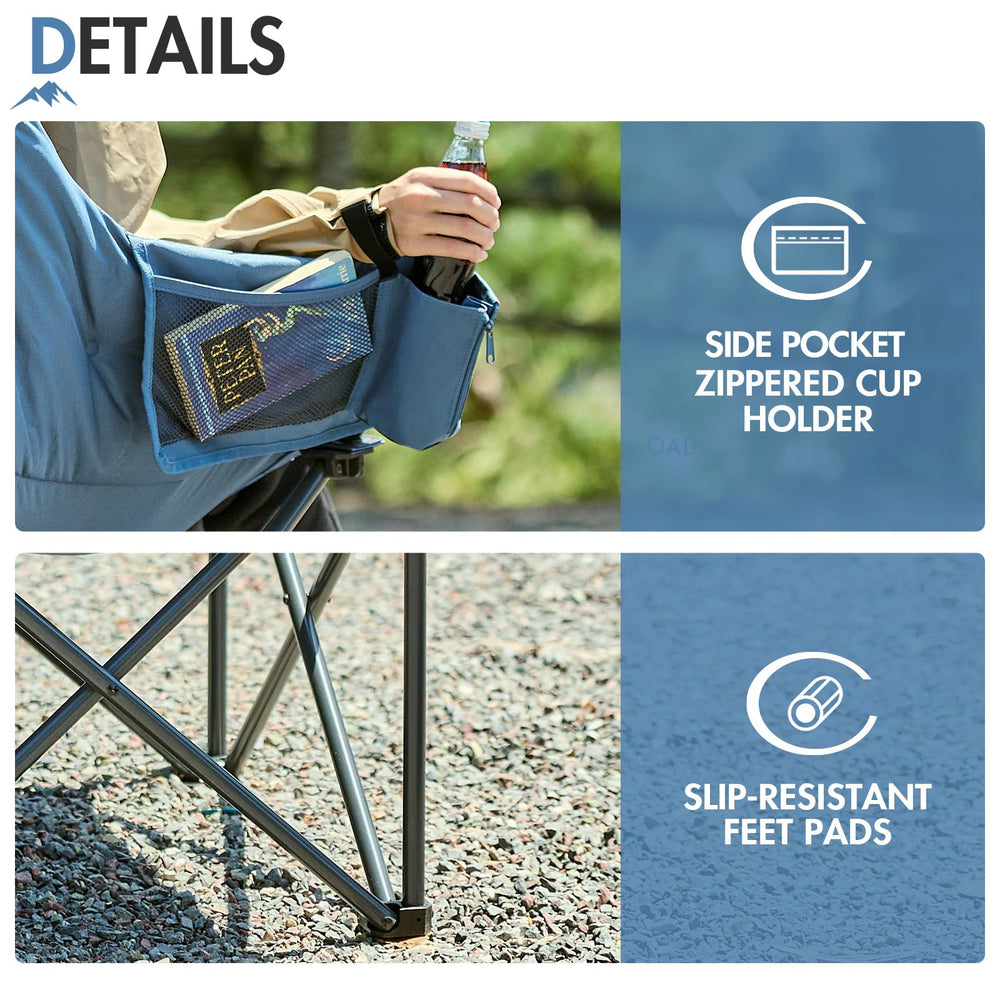 Portal Oversized Padded Chair back-support angle highlights ergonomic comfort.