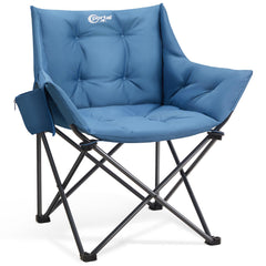Portal Oversized Padded Camping Chair front view shows 6 cm cushioning for comfort.