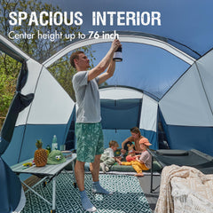 Portal tunnel tent waterproof 66D fabric helps keep belongings dry