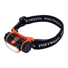 Portwest PA70 headlamp front view for hands-free work lighting.