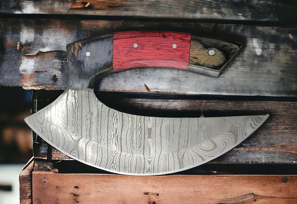 Poshland TTC-111 Damascus ULU gift-ready presentation in box.