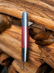 Poshland TTC-111 Damascus ULU with leather sheath for safe transport.