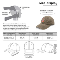 Povmekd adjustable metal slider back hat for easy resizing