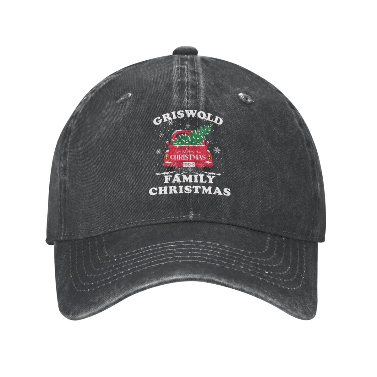 Povmekd Griswold Christmas Hat front view with adjustable fit for daily wear.