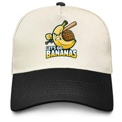Povmekd Lets Go Bananas hat front view for casual daily wear and sun protection