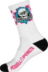 Powell Peralta Ripper socks with breathable mesh top help feet stay cool.