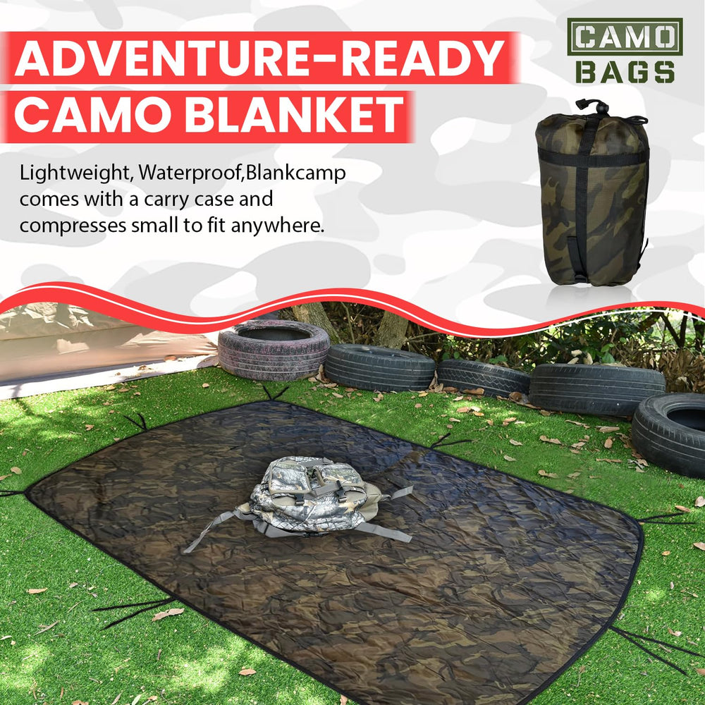 Powell Tool Bags camo woobie ultralight fabric for easy backpacking.