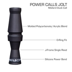 Power Calls Jolt J-Frame toneboard image shows versatile cadence for high- and low-pitched ducks.