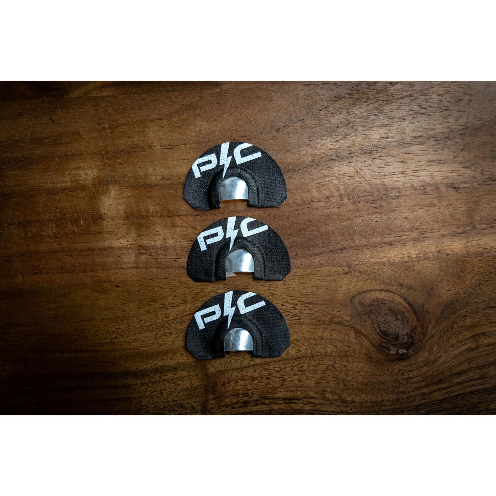 Power Calls Mini Dome Short Circuit 3pk in durable clamshell case for field protection.