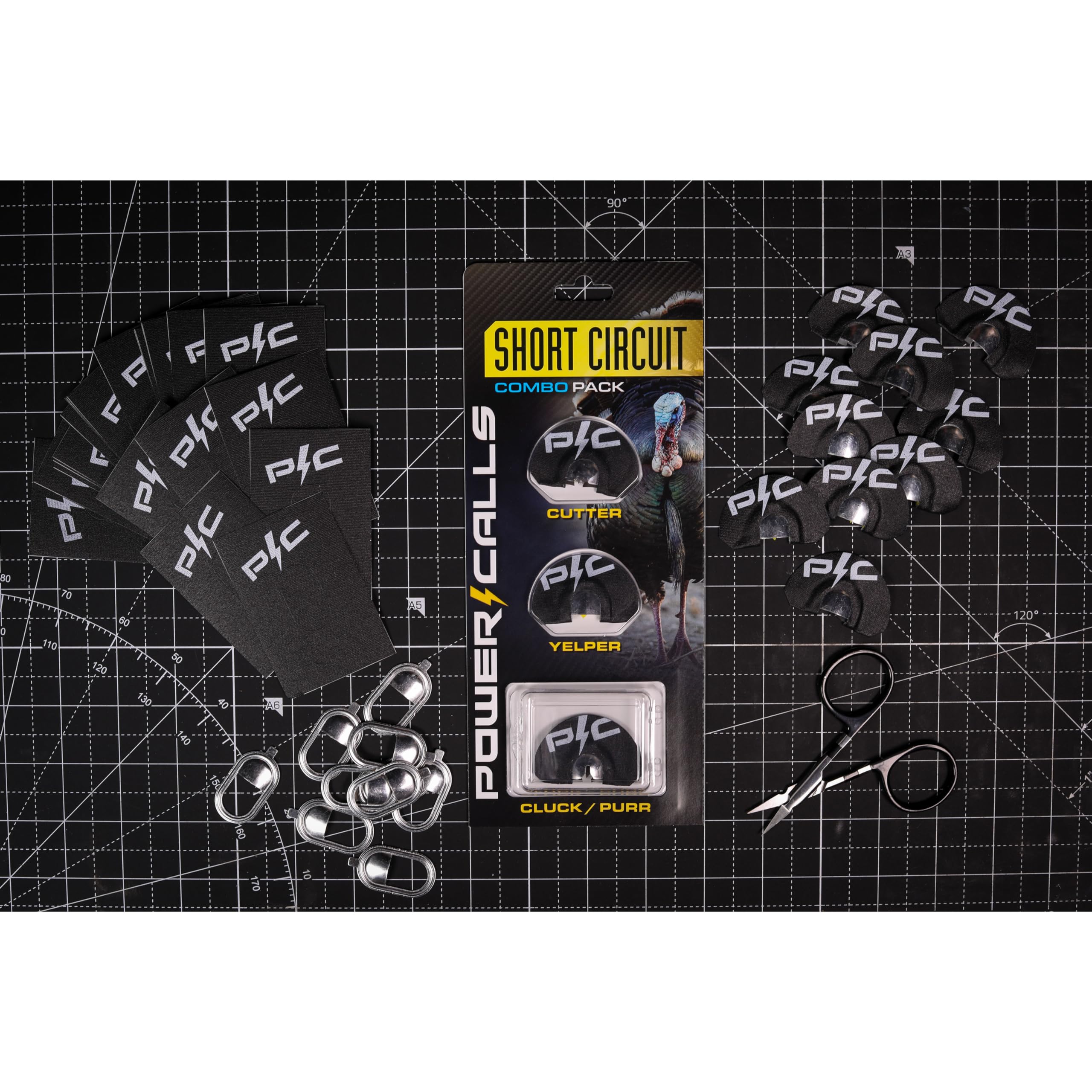 Power Calls Mini Dome Cutter close-up showing compact fit for small pallets.