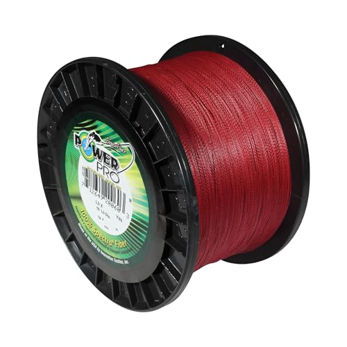 POWER PRO hi-vis yellow spool on reel demonstrates ample 1500yd length.