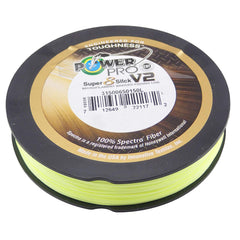 Power Pro Moon Shine Braid in high-visibility 80 lb, 300 yd length for braided fishing.