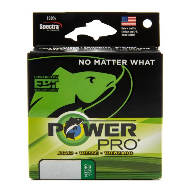 Power Pro Spectra 65 lb green close-up shows durable braid for big game.