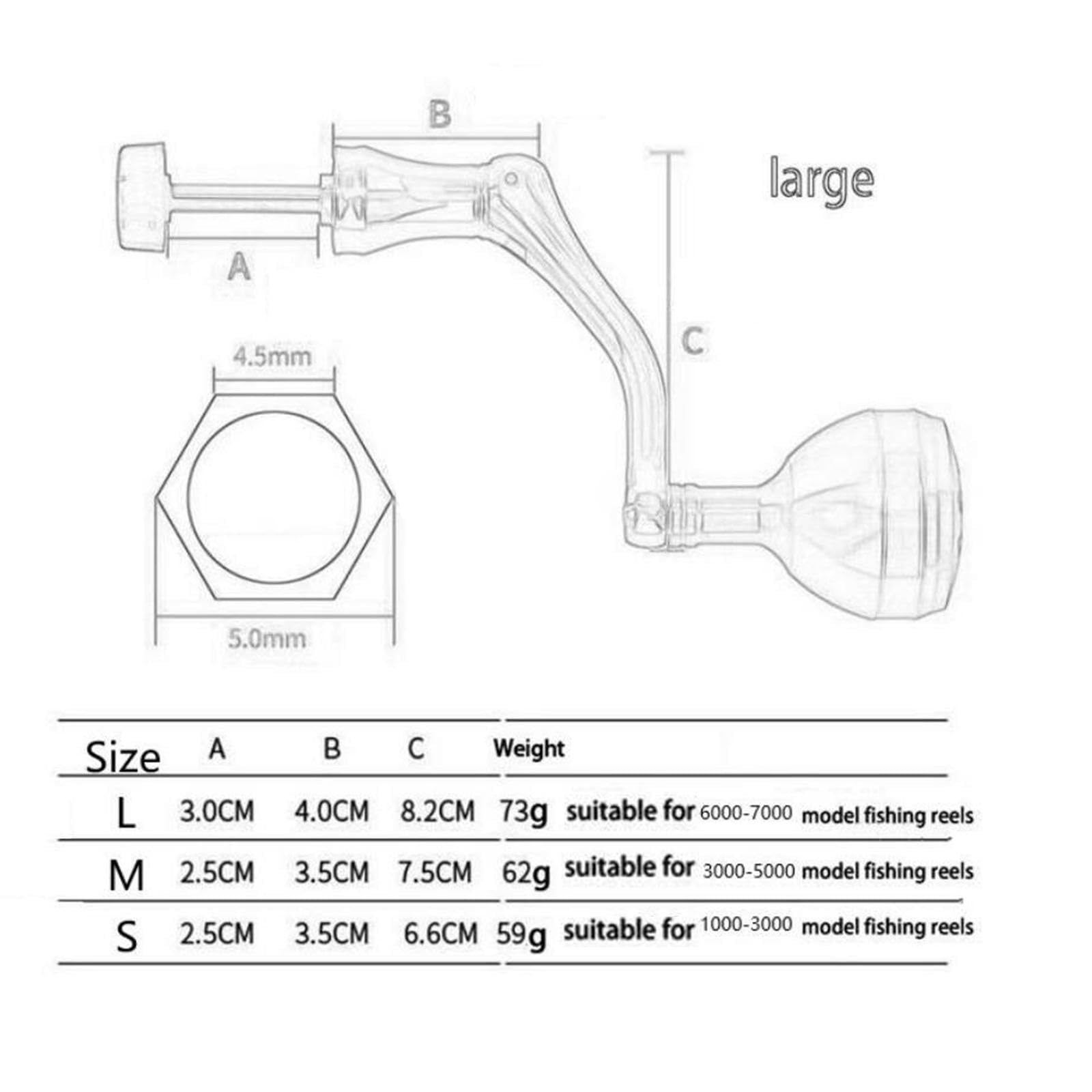 Power Reel Handle red accents enhance visibility and grip on your reel.