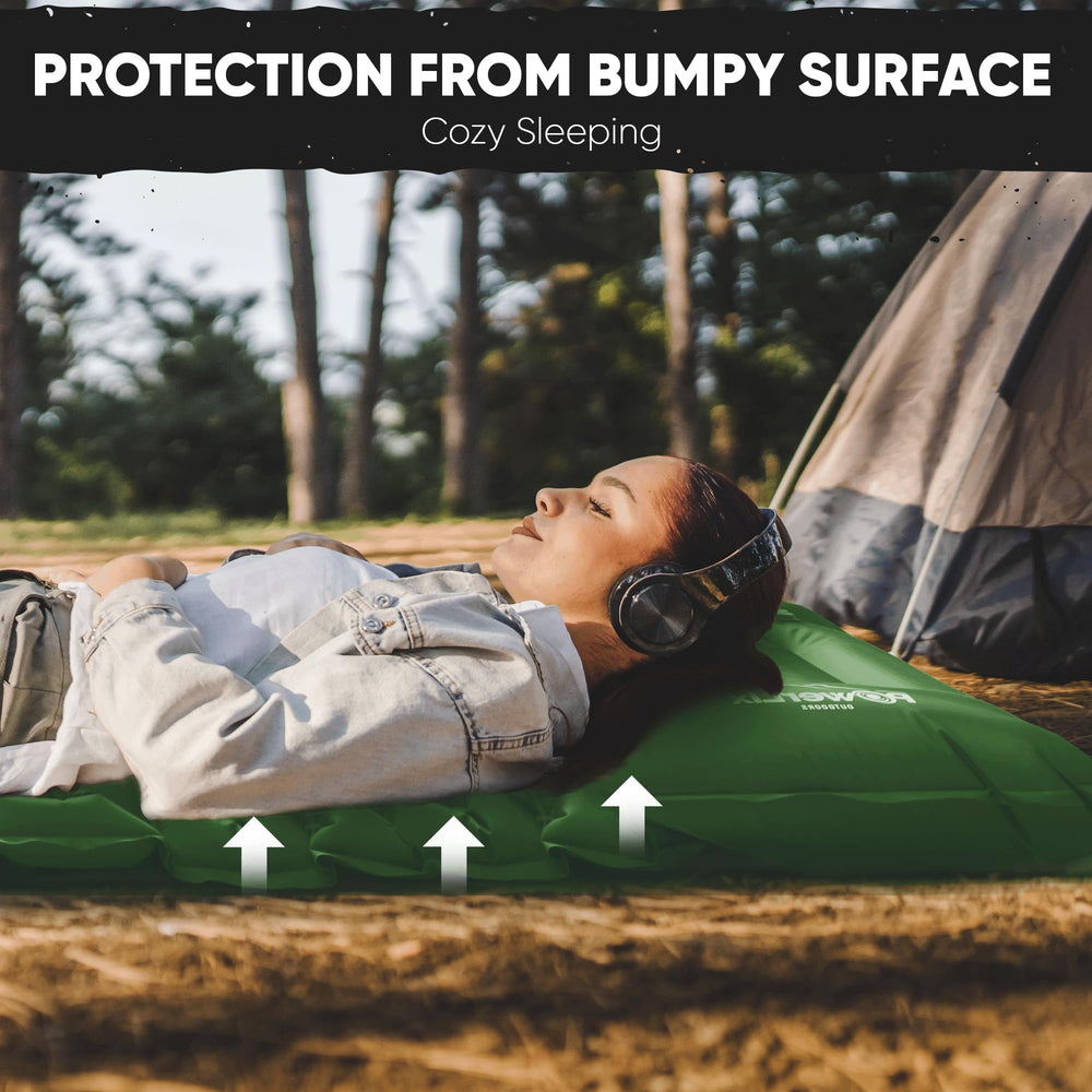 POWERLIX 2-person camping mat fits tents for family trips.