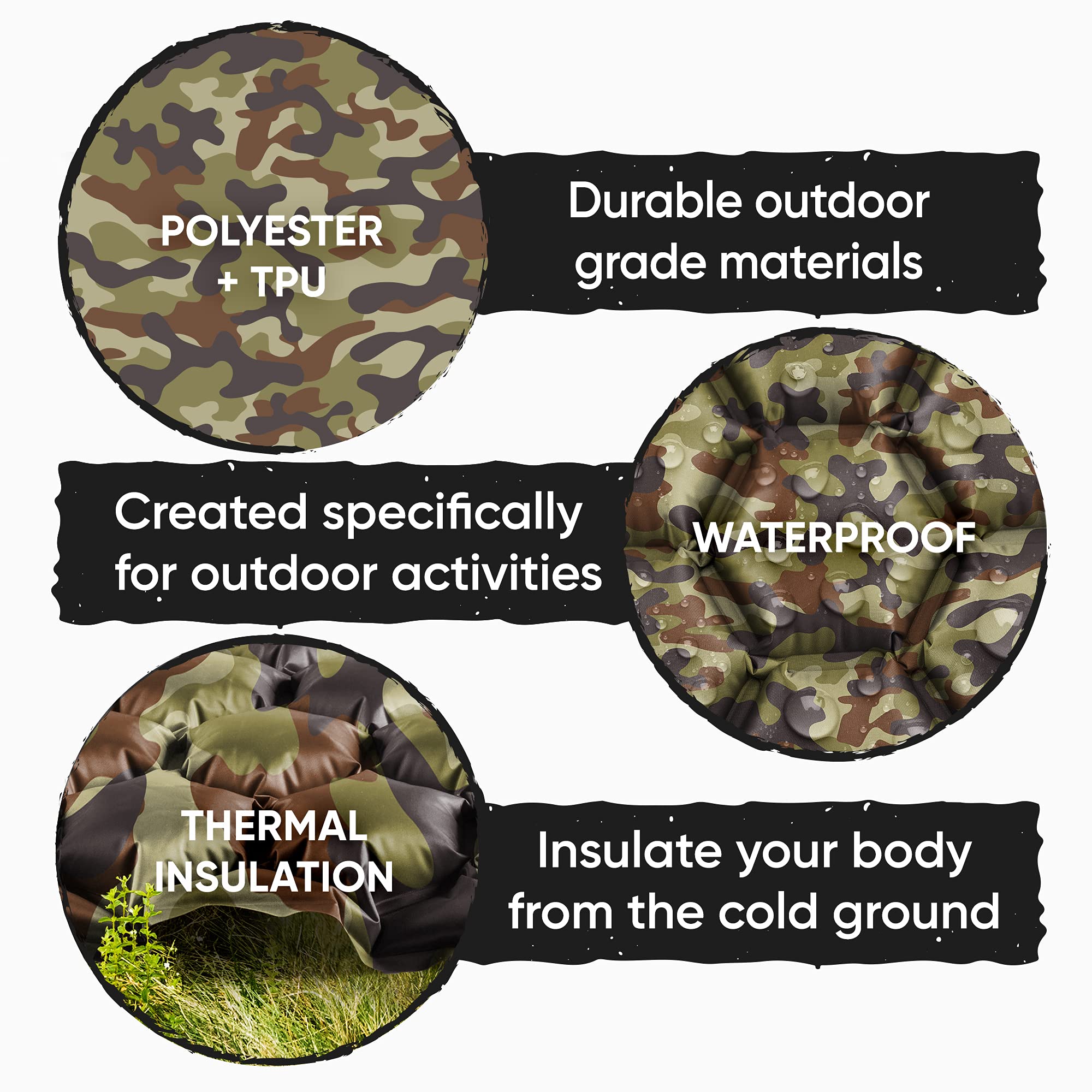 POWERLIX camping pad color-choices highlights stylish, lightweight option.
