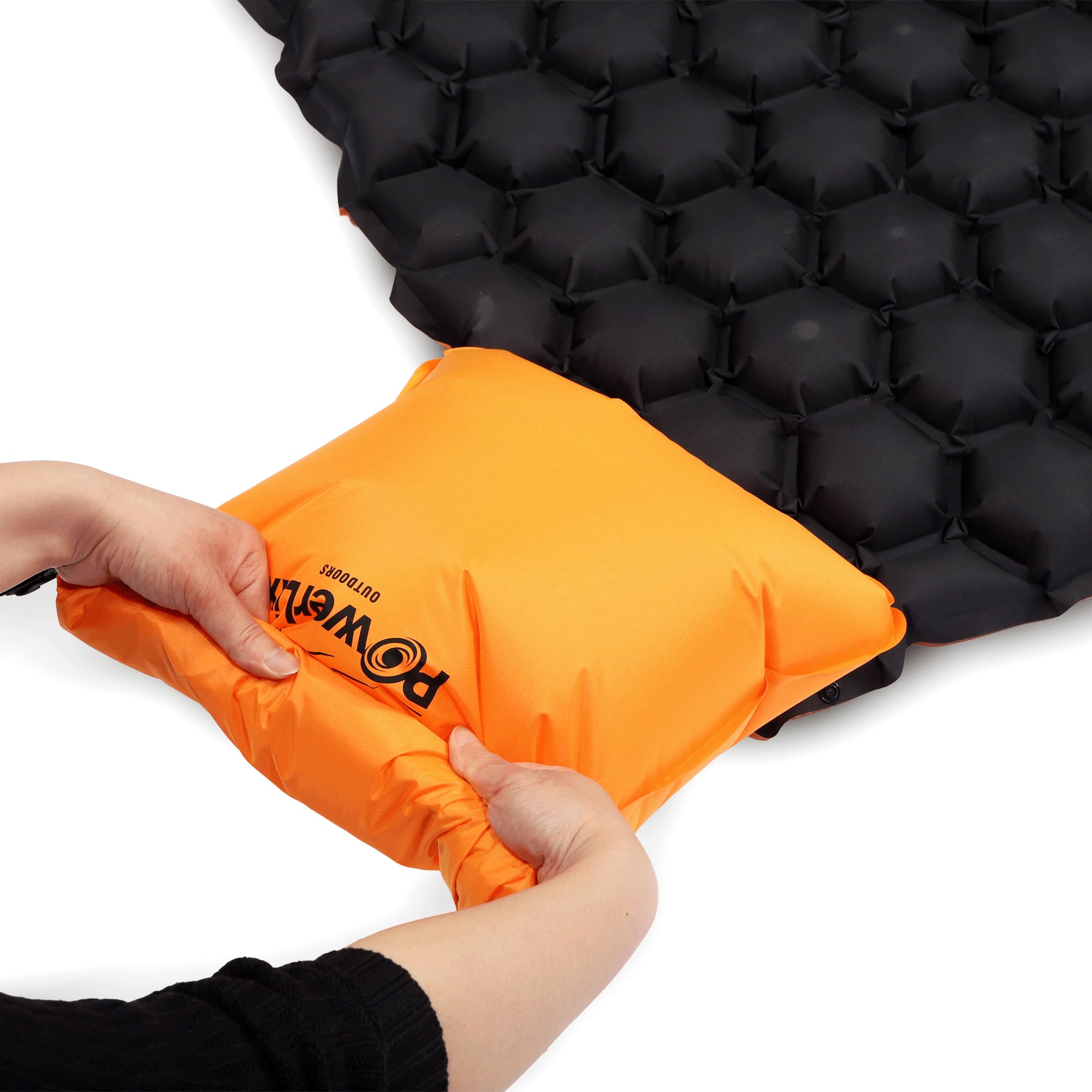 POWERLIX Sleeping Pad packs compactly for easy transport by hikers.
