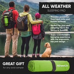 POWERLIX inflation bag in use for quick setup on the trail