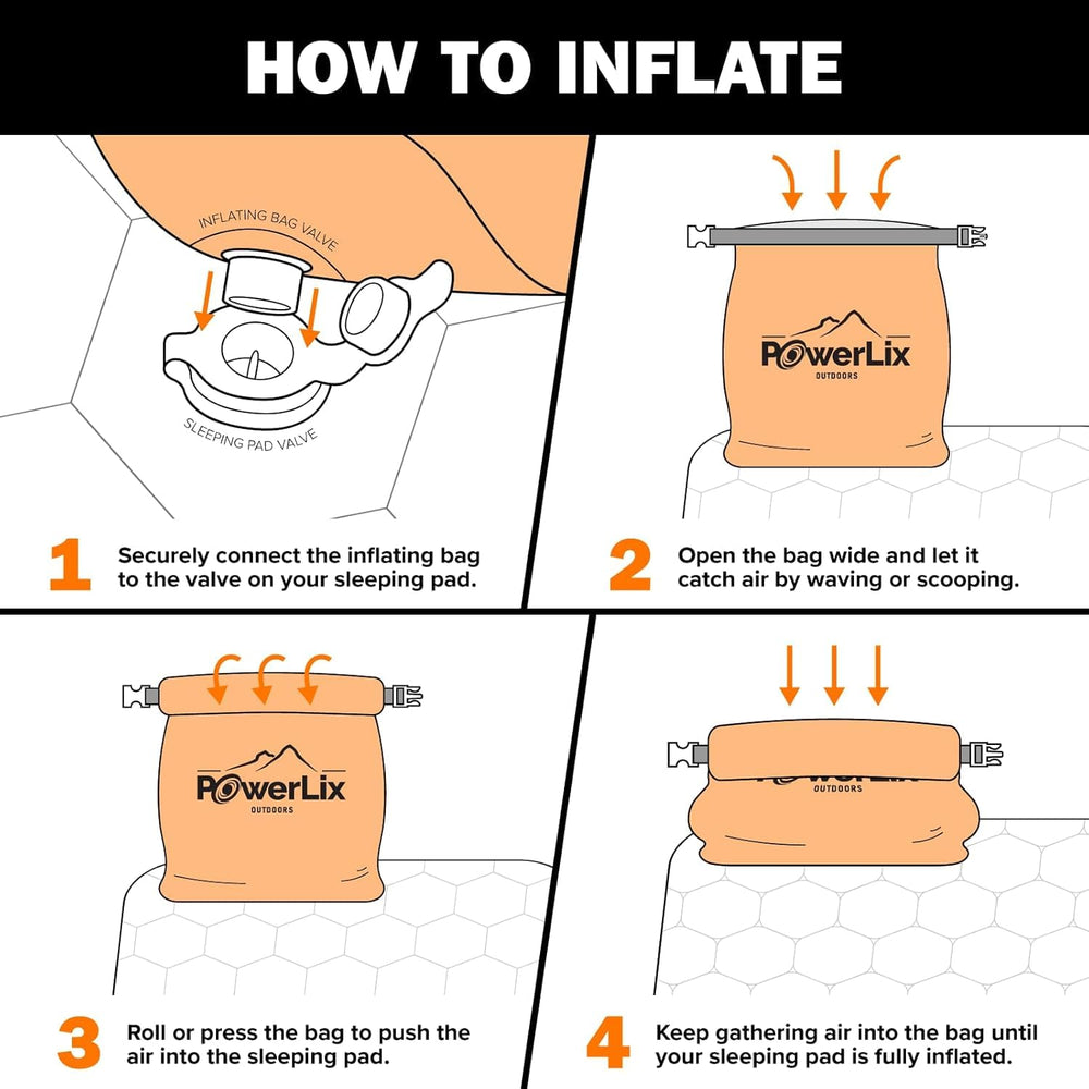 POWERLIX sleeping pad insulated against cold ground use