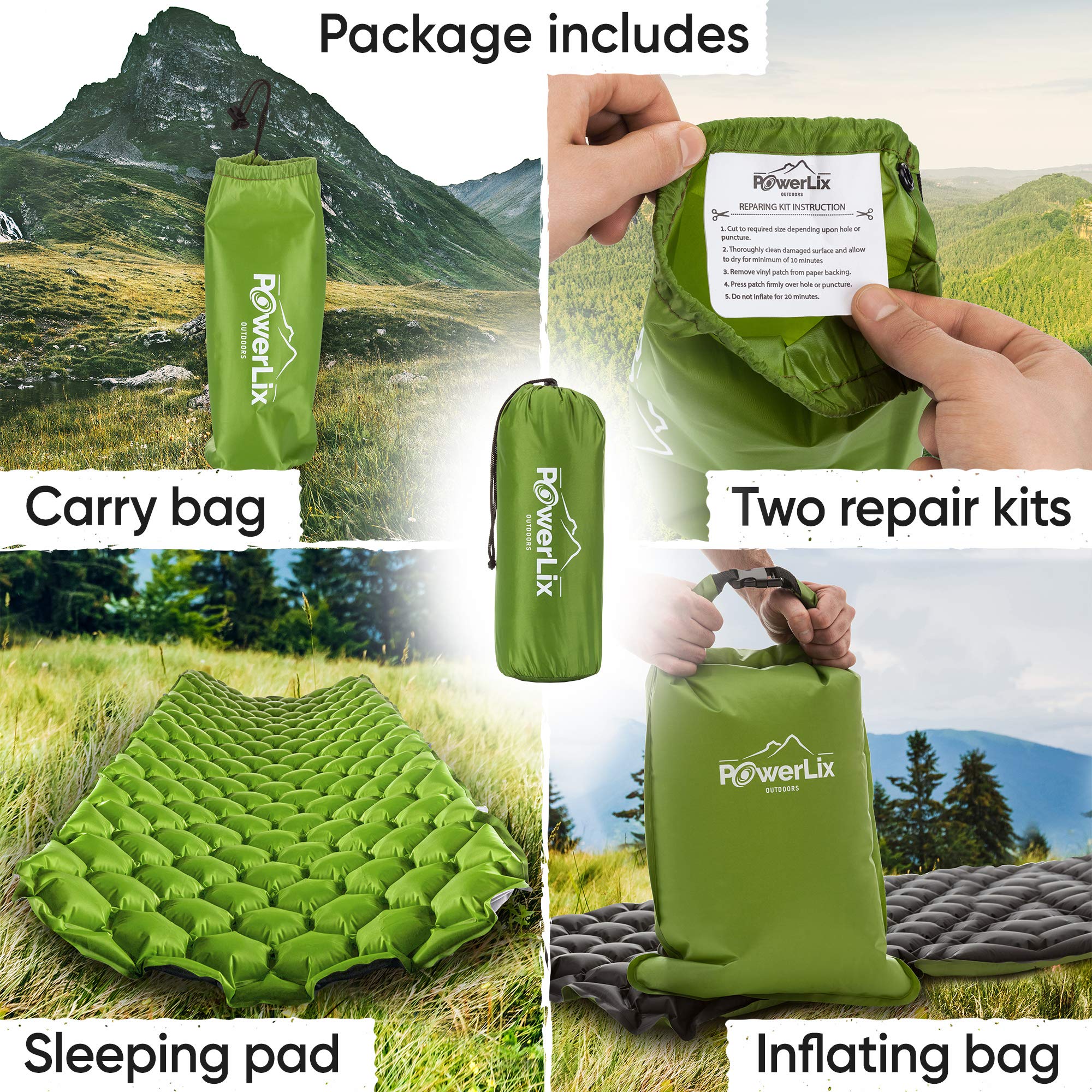 POWERLIX waterproof material keeps you dry on damp campsites