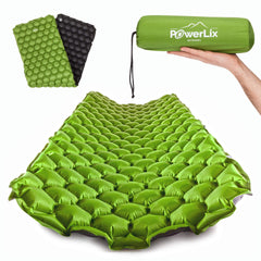POWERLIX ultralight sleeping pad folded compactly for backpacking comfort