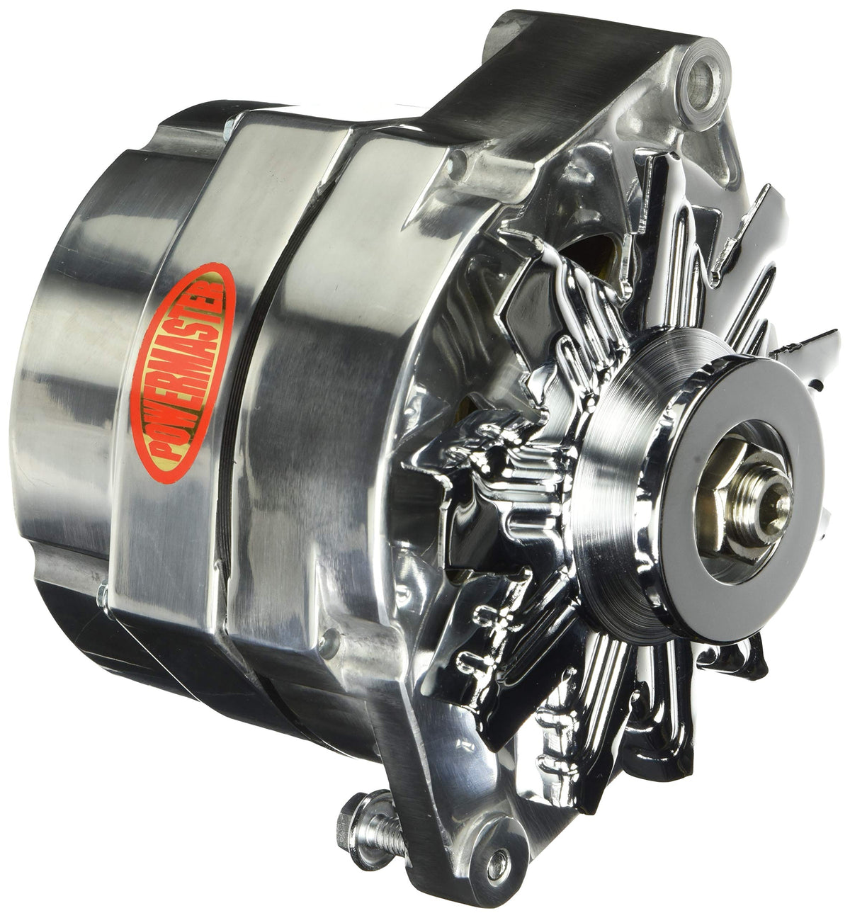 Powermaster 67127 Polish Alternator front view, compact 10SI design for stable charging.