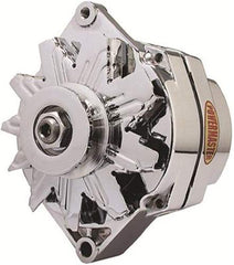 Powermaster 67127 Polish Alternator packaging image highlighting weight and dimensions emphasized.