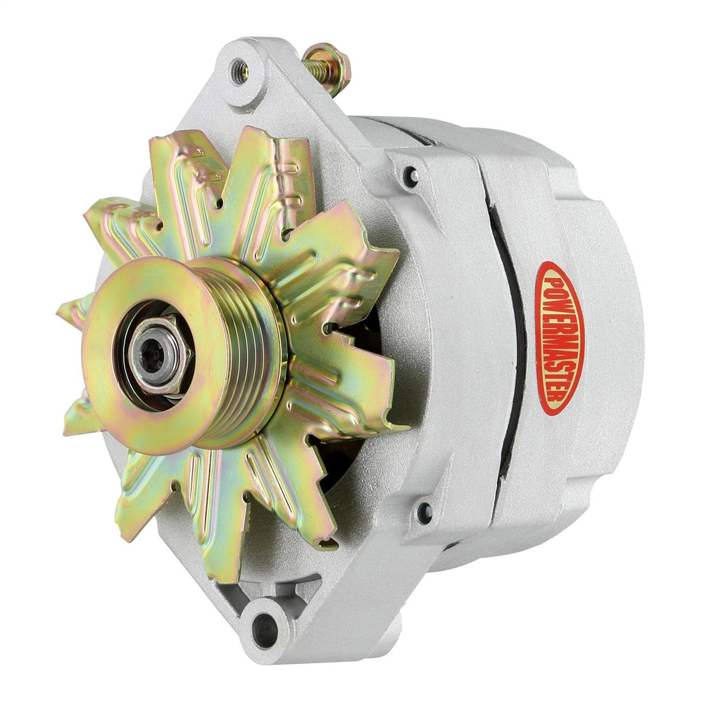 Powermaster Alt GM 12SI natural 150A with 6-groove pulley for reliable charging in 1 or 3 wire installs