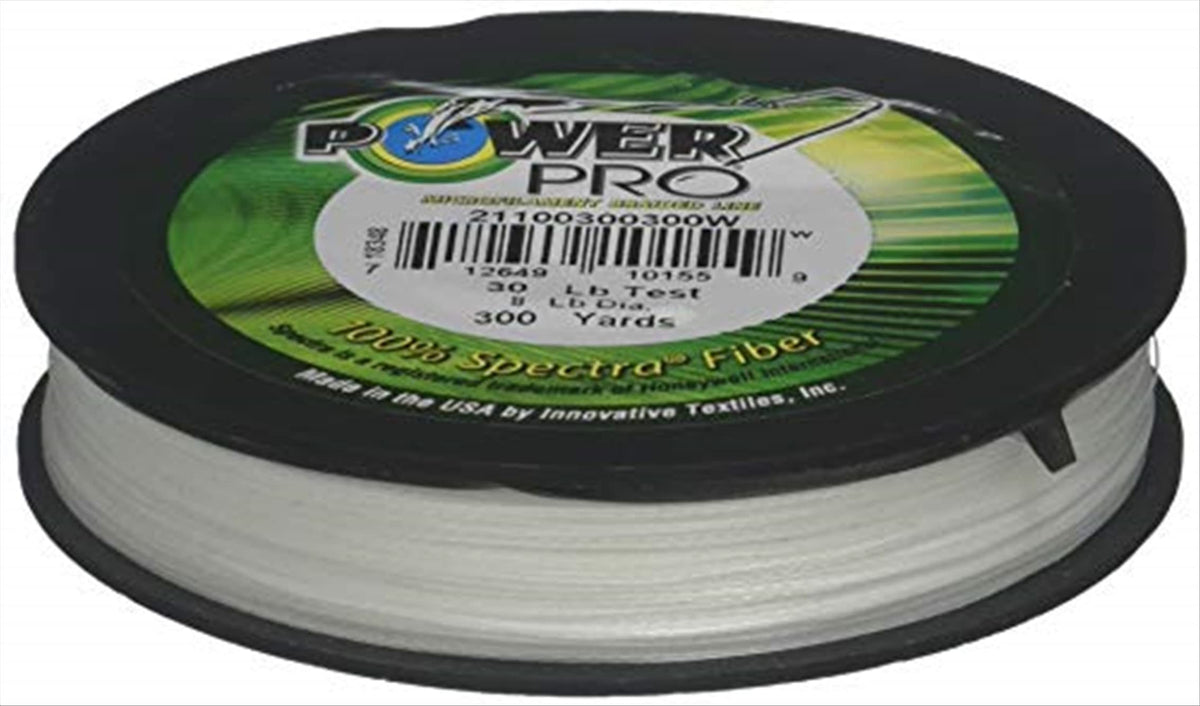 PowerPro Spectra braided line vermillion red, 20 lb test, ideal for versatile fishing