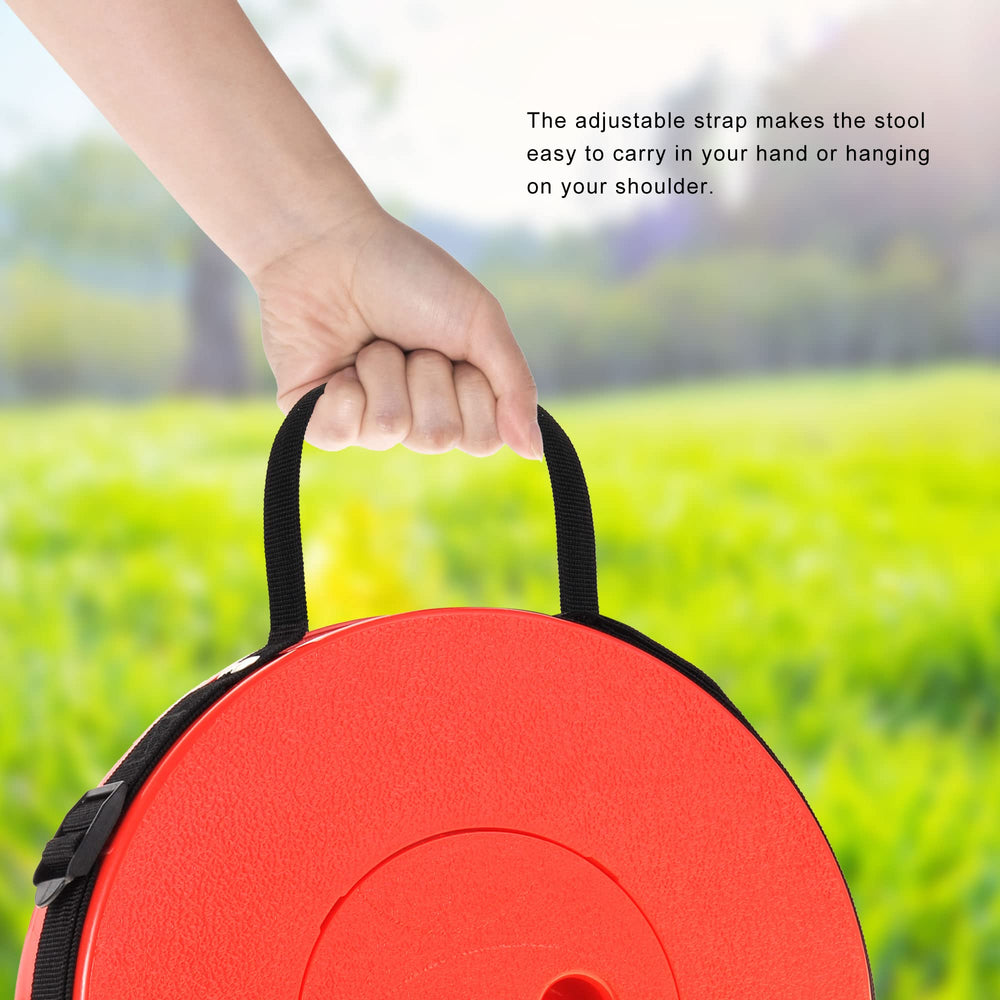 PowerTRC collapsible stool camping setup for outdoor adventures.