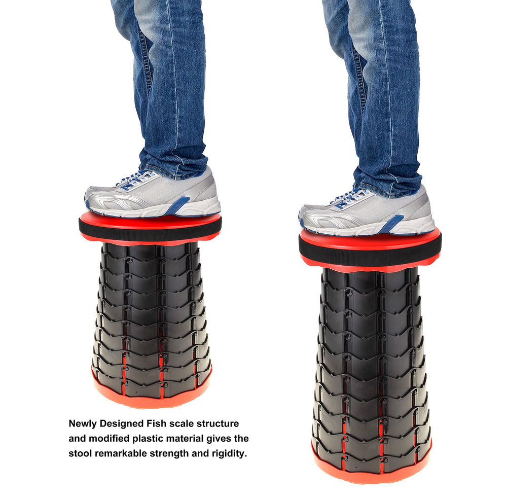 PowerTRC collapsible stool ideal for fishing trips.