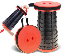PowerTRC collapsible stool folding for easy transport and quick seating.