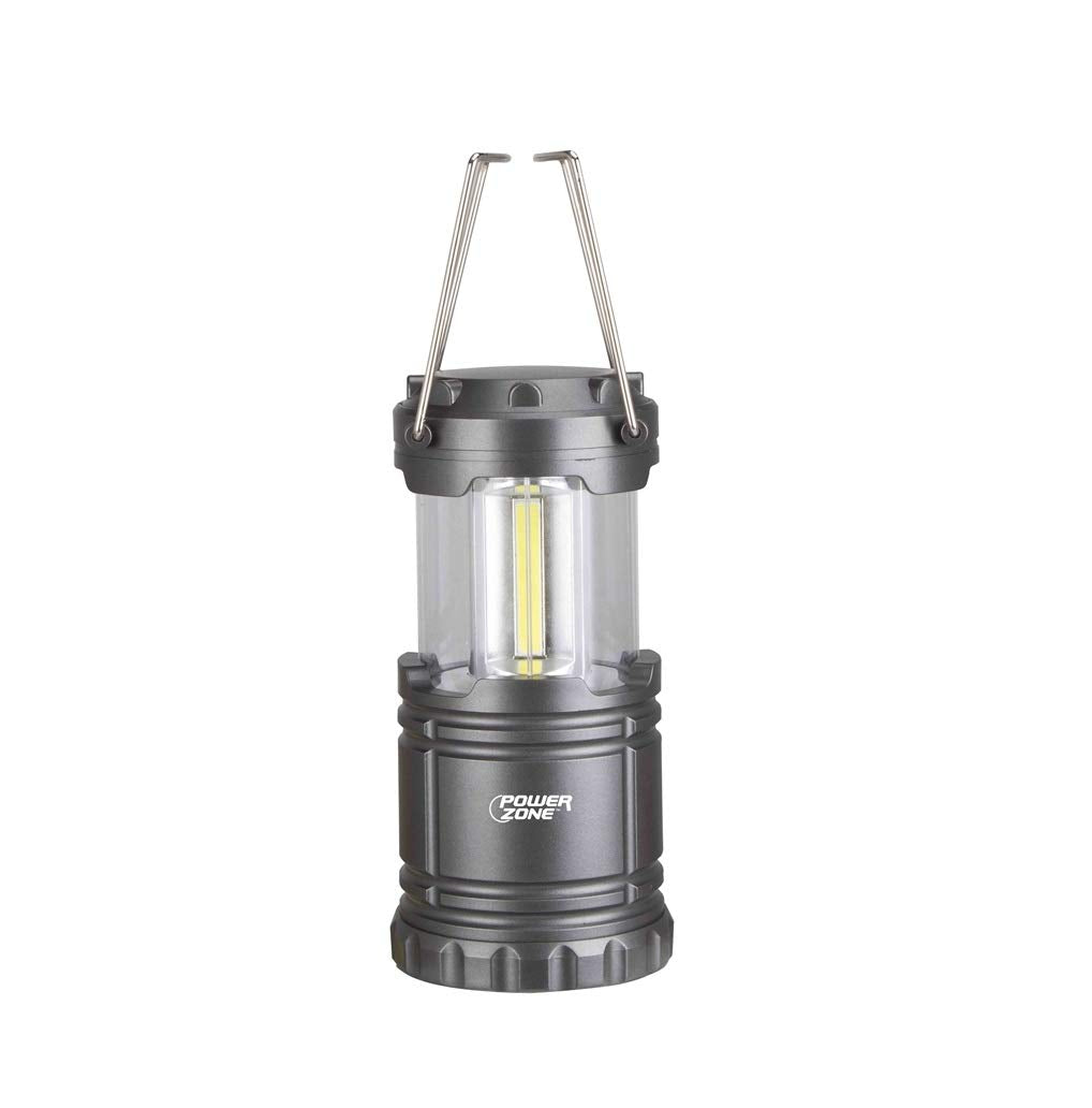 Powerzone Lantern Camp COB LED CLPSBLE LP-6378-COB provides portable lighting for outdoor use.