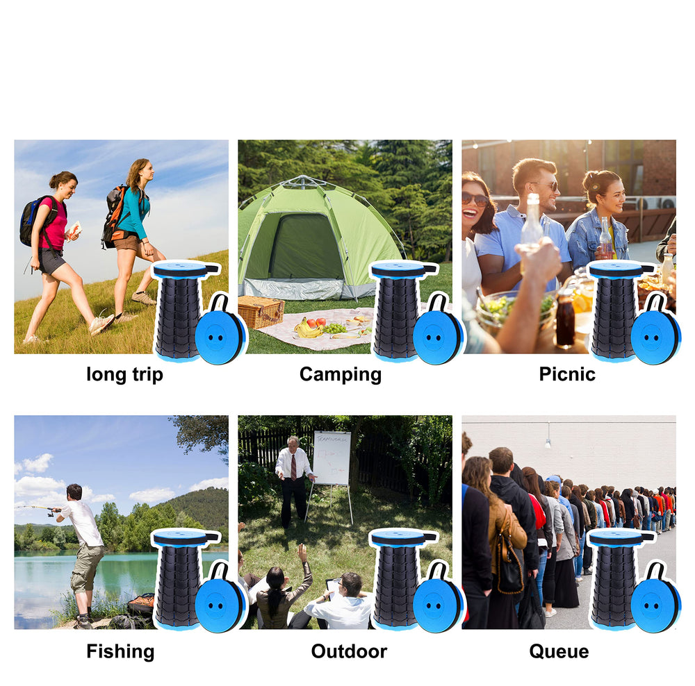 PowerTRC collapsible stool perfect for fishing trips by the water