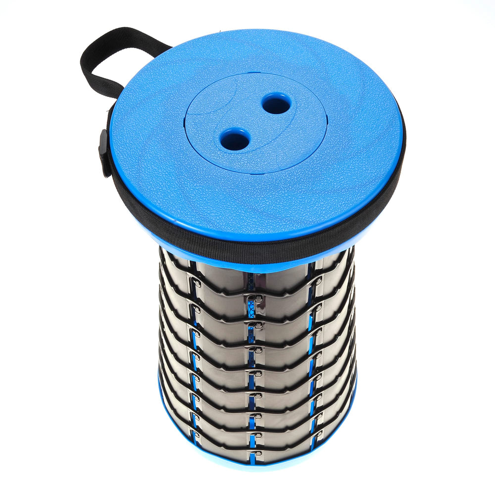 PowerTRC collapsible stool suitable for indoor or outdoor use with durable materials