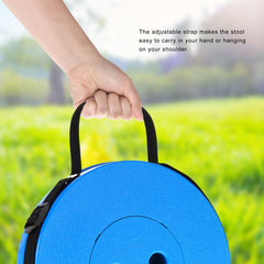 PowerTRC collapsible stool designed for outdoor use with portable performance