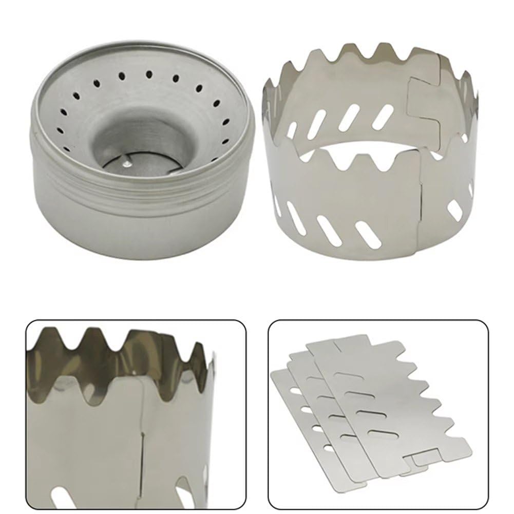 PP SUPM durable wind shield supports safe, efficient alcohol stove use outdoors.